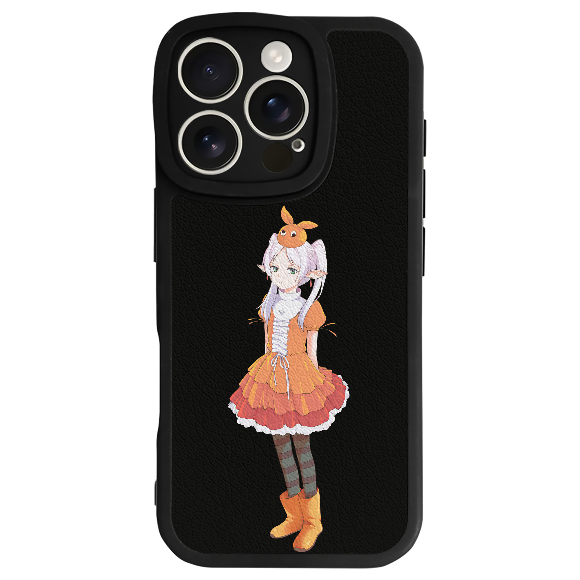 （画像用） 葬送のフリーレン Frieren 【iPhone 16シリーズ対応】シリコンスマホケース（レザー調） 材質：シリコン